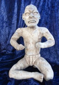 Olmec statue after restoration
